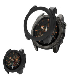 For �K�[�~��(GARMIN) Fenix 8 Sapphire AMOLED 51mm �p �P�[�X �J�o�[ �K���X�t�C������̌^�P�[�X �yNOUKAJU�z PC+�����K���X�t �ی� �J�o�[ ��̌^ �S�ʕی� �����^ �����ȒP �ϏՌ� �����ߗ� �J�o�[
