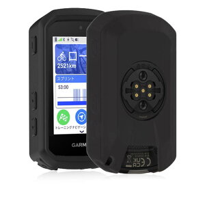 For Garmin Edge 850 �p �P�[�X �J�o�[ �yNOUKAJU�z �V���R�� �ی�P�[�X �����h�~ �L�Y�h�~ �ϏՌ� �����[�d�\ �h�� �h�o (�u���b�N)