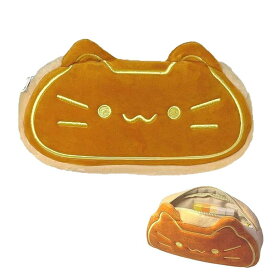 KDSSYFT 可愛い大容量ぬいぐるみペンケース 猫デザイン 女の子 子供 大人用 卒業 入学祝いプレゼント 便利 防塵 耐久 軽量 文具 小物入れ 収納ポーチ