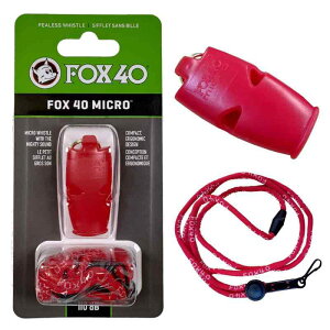 FOX40 �z�C�b�X�� MICRO 110db (���b�h) �������[�h�t�� �s�[���X�\��(�R���N�ʕs�g�p) STRAZAR (STR-WHSM-R)