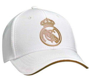 [Real Madrid] ���A���}�h���[�h �I�t�B�V���� �X�q �L���b�v �z���C�g �S�[���h Crest Logo Cap - White [���s�A���i]
