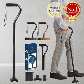 ＼楽天1位／ はなめぶく Rich Stick [理学療法士 企画監修] 男性用おしゃれ杖 折りたたみ杖 ステッキ 杖 4本足 介護杖 つえ 男性用