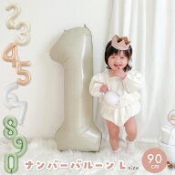 [お得なクーポン配布中!! 16日1:59まで!!] ナンバーバルーン Lサイズ 90cm 誕生日 バルーン ホワイト ア…