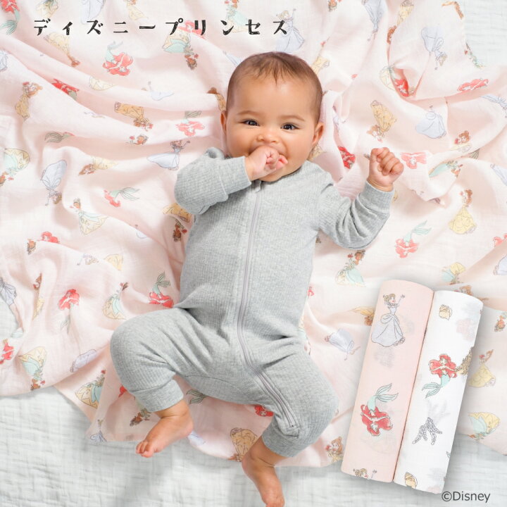 楽天市場 あす楽 日本正規品 Aden Anais エイデンアンドアネイ ディズニーベビーコレクション おくるみ 2枚セット 出産祝い ギフト ミッキー ミニー プーさん ダンボ プリンセス ブランケット ベビー ひざ掛け モスリン コットン ガーゼ ラッピング対応可能 Hanamei