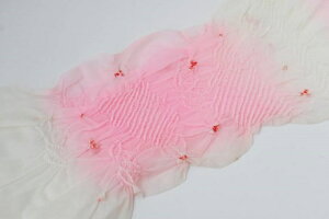 訳あり 七五三 お子様用 ナイロン 帯揚げ ぼかしピンク色 メール可 h-413