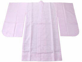 七五三 三ッ身 襦袢 半衿なし 織り柄入り ポリエステル ピンク jk-105-3