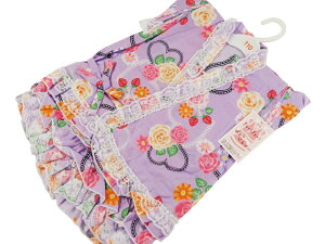 90cmサイズ 浴衣ドレス ゆかた 子供浴衣 ラベンダー k-130