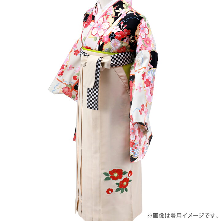 楽天市場】【10%OFF】市松柄椿刺繍入り 即日発送 女性用 はかま 市松柄 