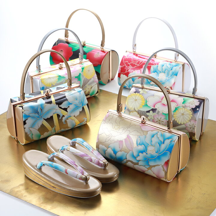 楽天市場】振袖用 カラフル 二枚芯 草履バッグ セット S・F・LLサイズ 