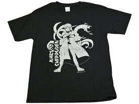 NARUTO Tシャツ 半袖 綿 ブラック 日本土産 S～Lサイズ tk-313-D