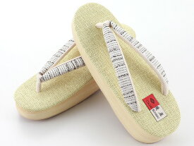 即日発送 小千谷ちぢみ生地使用 菱屋謹製 夏用 網代台 カフェ草履 カレンブロッソ S〜Lサイズ 全3種　hiy-72