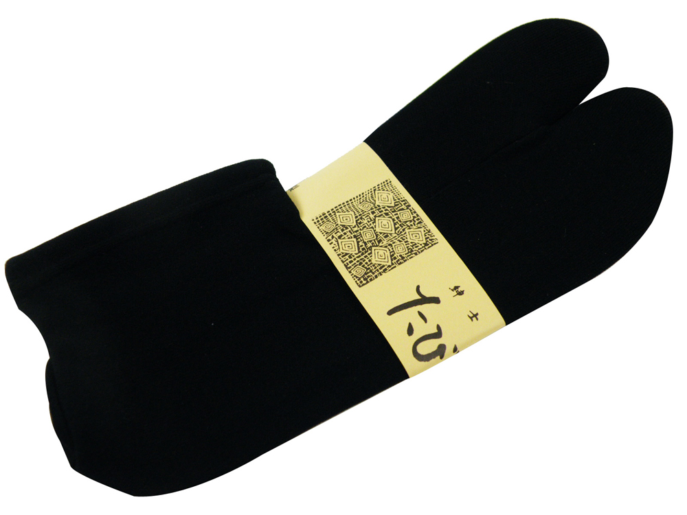 日本製 ストレッチ足袋 黒 足袋カバー L・LLサイズ