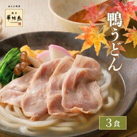 《秋のキャンペーン》博多華味鳥 鴨うどんセット（3食）【公式通販】