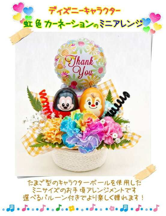 楽天市場】レインボーカーネーション ディズニー お誕生日 ミッキー 