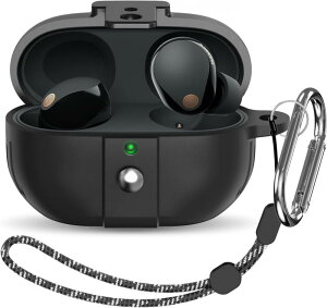 [�Z�L���A���b�N] �P�[�X�J�o�[ Sony WF-1000XM5 �Ή��ASony WF-1000XM5 �C���z���p�V���R���P�[�X�A�ϏՌ������h�~�P�[�X�ی�J�o�[�A�J���r�i�ƃX�g���b�v�t��