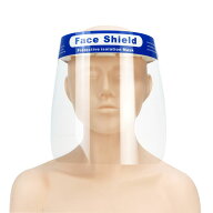【1枚】フェイスシールド 簡易式 フェイスガード キッチンフェイスシート 水洗い可 感染予防 ウィルス対…