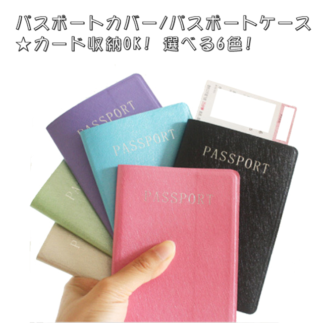 旅行の必需品 パスポートカバー パスポートケース 即出荷 カードも収納OK 定形外可 選べる6色 価格交渉OK送料無料