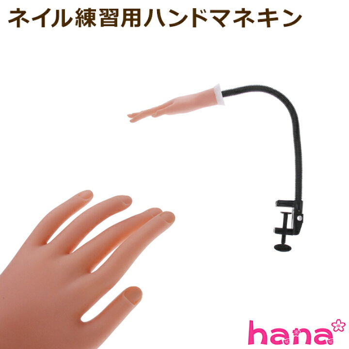 楽天市場 ネイル練習用ハンドマネキン ネイルチップ取り付け可 固定式 Hananail
