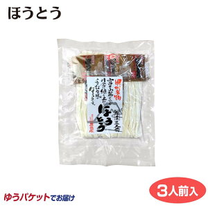 山梨 お土産 メール便 ほうとう平袋 3人前 やまなし 甲州 おみやげ 名物 郷土料理 ご当地 麺 ほうとう 平井屋【ゆうパケット】