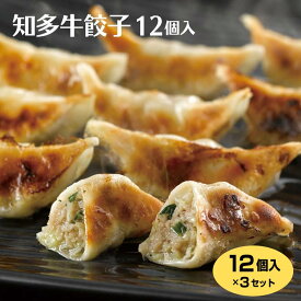 知多牛餃子12個入り×3個 知多牛 和牛 餃子 ぎょうざ 冷凍 おかず おつまみ ご飯のお供 愛知 知多半島 お土産 はなのき堂【37】