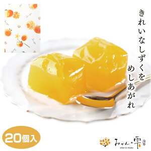 蒲郡みかんの雫 20個入 蒲郡 がまごおり みかん ゼリー 蒲郡みやげ フルーツゼリー 愛知みやげ おみやげ ミカン はなのき堂