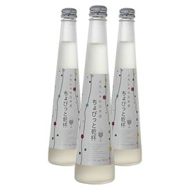スパークリング 日本酒 花の舞 ちょびっと乾杯プレーン3本セット（300ml）×3 【送料込み】
