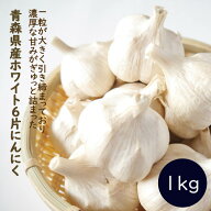 【 種 球根 にんにく 青森 福地 ホワイト6片 約1kg】 送料無料 青森県産 ニンニク カケ片含む スタミナ …