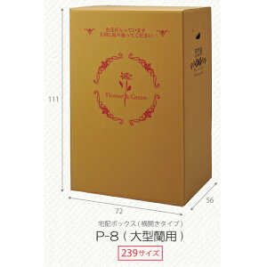 P-8 花資材【個人宛不可 屋号必須】【宅配BOX 鉢物 10枚セット】239サイズ 段ボール箱 宅配ボックス 横開き 鉢物用 ダンボール 配送ボックス