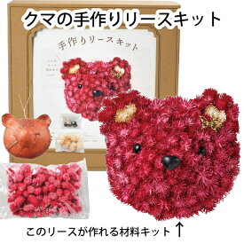 楽天市場 手作りキット ぬいぐるみ くま 花 ガーデン Diy の通販
