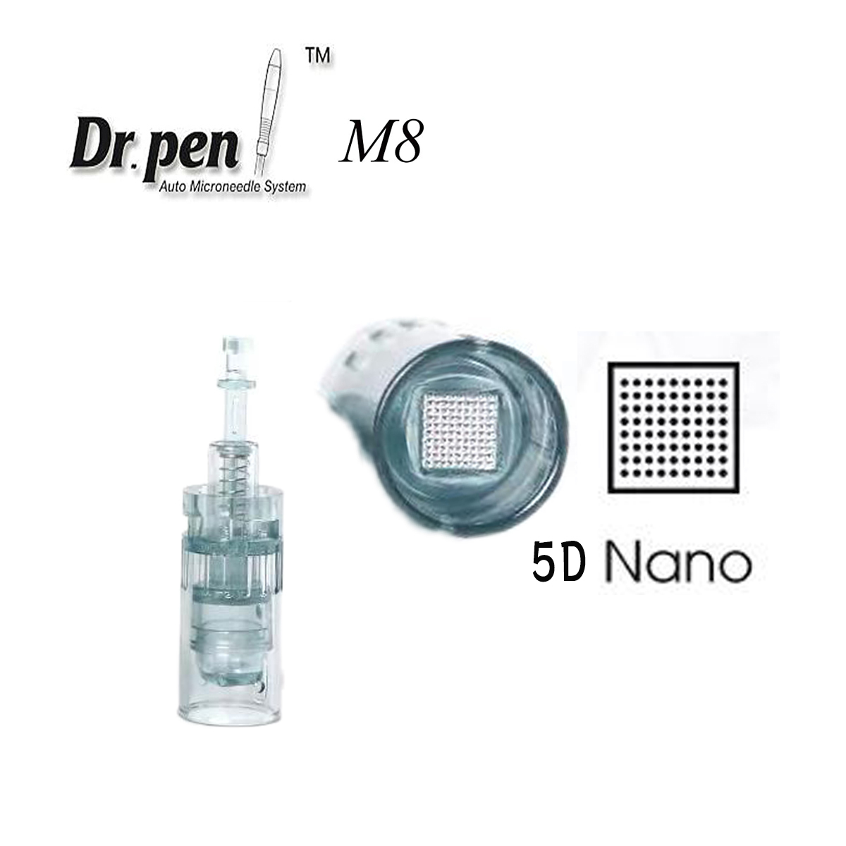 【Dr.pen M8】 【選べるpin5個入り】 16pin, 11pin, 24pin, 36pin, 42pin, nano 5Dnano  選べるpin5個入り ダーマペン ドクターペン 替チップ 全種類 ナノ 電動ダーマスタンプ替えチップ ダーマペン | hanarey