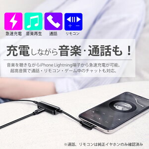 iPhoneXSイヤホン変換アダプタLightning2in1音楽再生チャット通話可能充電iPhoneXiPhone8iPhone8PlusアイフォンiPhone7iPhone7Plusライトニングイヤホンジャックアダプタ2ポート変換オーディオジャックアイフォンx