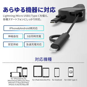 楽天市場 巻き取り式 カーチャージャー シガーソケット Usb 車載 最大 5v 2 1a Usb充電アダプタ 急速充電 充電器 3台 同時充電 安全 車 Iphone Ipad Android スマホ スマートフォン タブレット アダプター ケーブル 充電ケーブル アンドロイド アイフォン 便利
