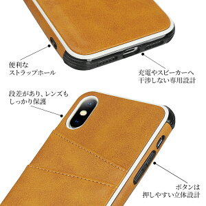 iPhone8スマホケース背面収納衝撃吸収設計薄型iPhoneXRiPhoneXSMaxiPhoneXiPhone8PlusiPhone7iPhone7PlusiPhone6siPhone6iPhone6Plusアイフォン8iphonePUレザースマホカバーカバーiphoneケースアイフォンiphonex革ケーススマホ