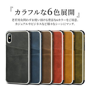 iPhone8スマホケース背面収納衝撃吸収設計薄型iPhoneXRiPhoneXSMaxiPhoneXiPhone8PlusiPhone7iPhone7PlusiPhone6siPhone6iPhone6Plusアイフォン8iphonePUレザースマホカバーカバーiphoneケースアイフォンiphonex革ケーススマホ