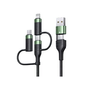 [dP[u 3in1 }[d PD[d QC[d f[^] ͒[q iOS Micro USB Type-C CgjO 1.2m 480Mbps 60W 20W 18W Power Delivery Quick Charge 5in1 microusb X}z iPhone Android iPad MacBook Switch Ah