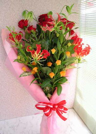 花束　レッド系