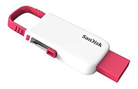 USBフラッシュメモリ：新品Sandisk製 Cruzer U 32GB(SDCZ59-032G,白/赤)