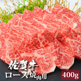 佐賀牛 ロース 焼肉 400g A4 A5 送料無料 熟成 黒毛和牛 和牛 国産 国産牛 ギフト 敬老 敬老の日 御祝 お祝い 内祝 お返し 御礼 プレゼント 贈答用 のし対応 高級 霜降り 牛肉 お肉 肉 BBQ用