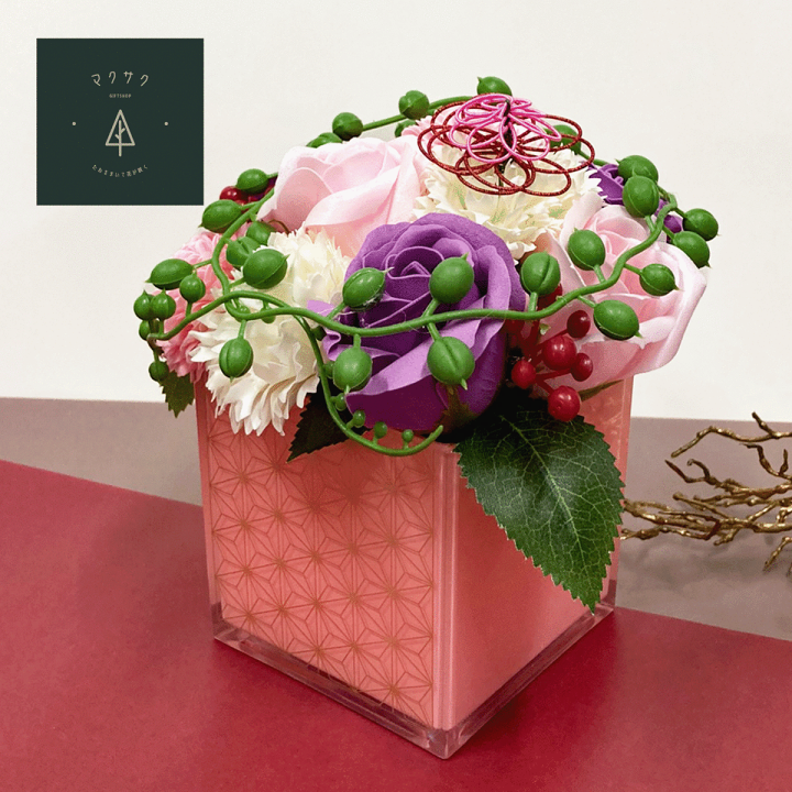 楽天市場】和風でかわいい フラワーアレンジ お手入れ不要 長持ち  