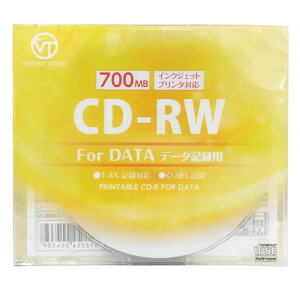VERTEX CD-RW(Data) JԂL^p 700MB 1-4{ 1P CNWFbgv^Ή(zCg) 1CDRWD.700MBCA