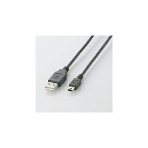 �G���R�� USB2.0�P�[�u��(mini-B�^�C�v) 0.5m �u���b�N U2C-M05BK