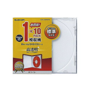 �G���R�� Blu-ray/DVD/CD�P�[�X(�W��/PS/1�����[) 10���� �z���C�g CCD-JSCN10WH