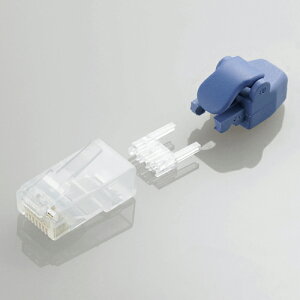 �G���R�� �ی�J�o�[�t���c���̐܂�Ȃ�LAN�R�l�N�^(Cat6) LD-6RJ45T10/TP