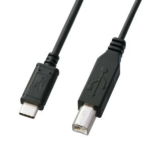 �T�����T�v���C USB2.0 Type-C-B�P�[�u�� 1m �u���b�N KU-CB10