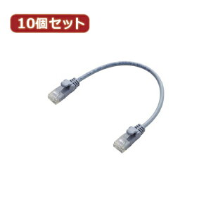 10�Z�b�g �G���R�� Gigabit ���炩LAN�P�[�u��(Cat6����) LD-GPY BU015X10