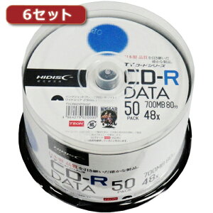 300���Z�b�g(50��X6��) HI DISC CD-R(�f�[�^�p)���i�� TYCR80YP50SPX6