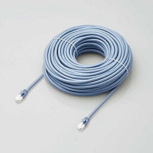 �G���R�� LAN�P�[�u��/CAT6A�Ή�/EU RoHS�w�ߏ���/�ܐ܂�h�~/�ȈՃp�b�P�[�W�d�l/30m/������/�u���[ LD-GPAT/BU30/RS