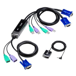 �T�����T�v���C �茳�X�C�b�`�t���p�\�R�������ؑ֊�(2:1) SW-KVM2WVUN2