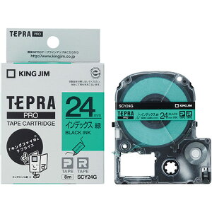 KING JIM �L���O�W�� �e�v��PRO�e�[�v �C���f�b�N�X���x�� ��/������ KJ-SCY24G