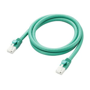 �G���R�� LAN�P�[�u�� CAT6A 1m ���� 10Gbps �X�g���[�g �ܐ܂�h�~ �O���[�� LD-GPAT/GN1/RS